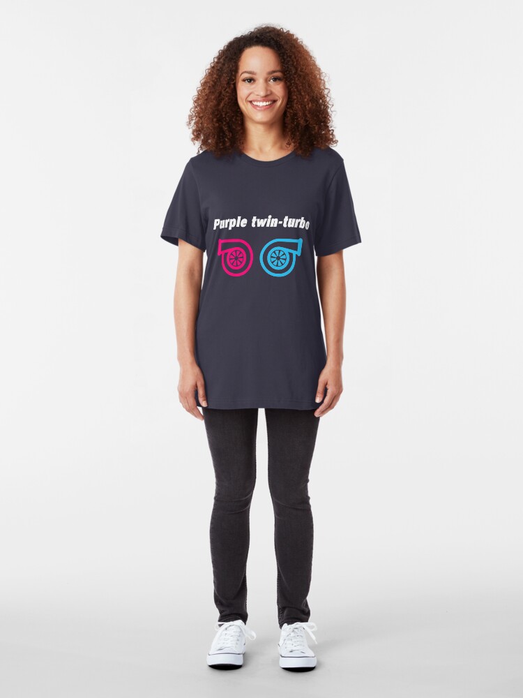 Alternate view of Purple twin-turbo Slim Fit T-Shirt