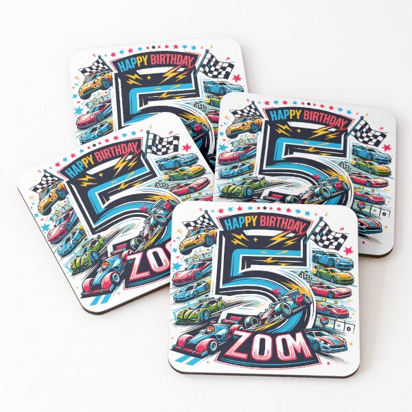Item preview, Speedy Race Day 5th Birthday Thrill designed and sold by Jurady.