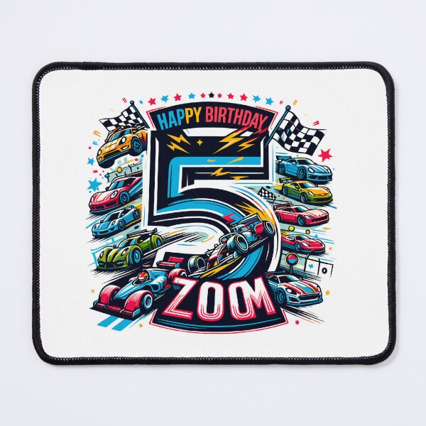 Item preview, Speedy Race Day 5th Birthday Thrill designed and sold by Jurady.