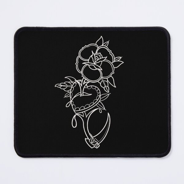 Item preview, Traditional white reaper rose flash designed and sold by ReaperRoseCo.