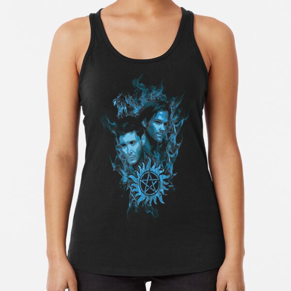 Item preview, Sam and Dean in Flames designed and sold by Happy-Llama-Art.