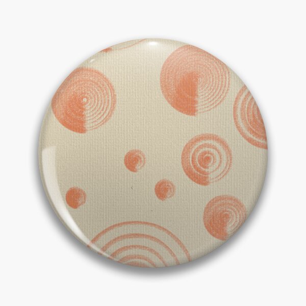 Item preview, Circles on fabric in orange designed and sold by CushyNest.