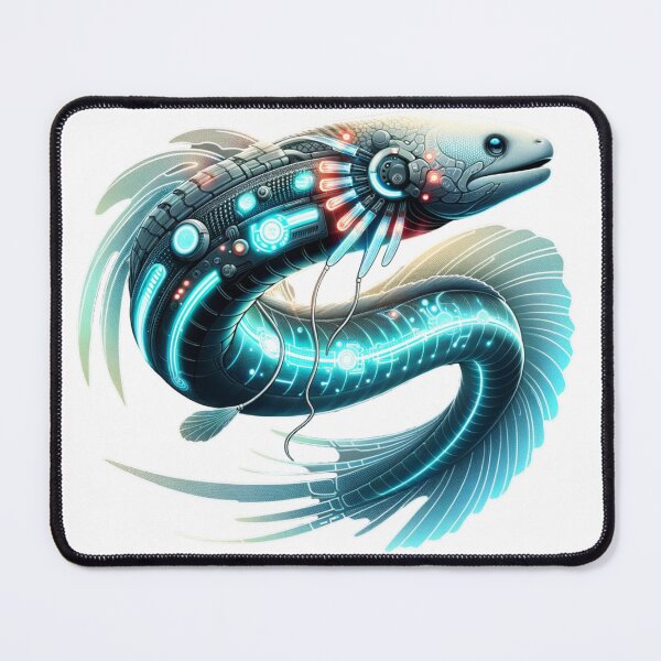 Item preview, Neon Voyager - Cyber Eel designed and sold by MrAI-Store.