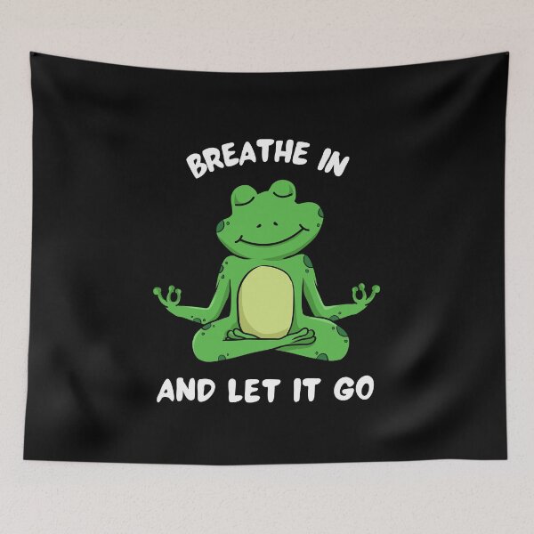 Item preview, Frog Yoga - Breathe In And Let It Go Design designed and sold by RektRepublic.