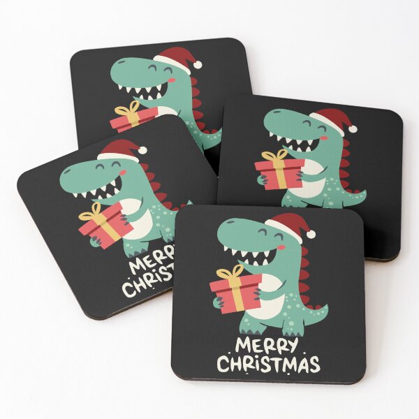 Item preview, Cute Christmas Dinosaur jr with Gift Merry Christmas designed and sold by wolfer21.