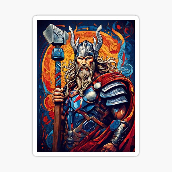 Item preview, Stylized Colorful Thor designed and sold by Philip-p22.