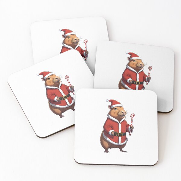 Item preview, Capybara dressed as a festive Santa designed and sold by ExtraSilver.