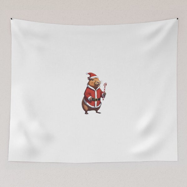 Item preview, Capybara dressed as a festive Santa designed and sold by ExtraSilver.