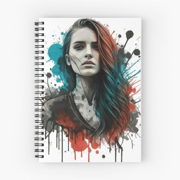 Item preview, Painted rebel woman watercolor splash no.2 designed and sold by QvDesigns.