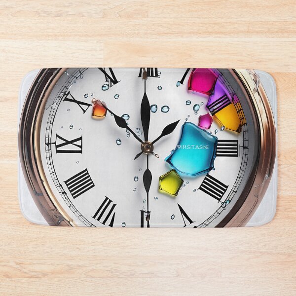 Item preview, Time in Transparency: Our Aquatic Crystal Clocks as Digital Masterpieces. designed and sold by Artedig.