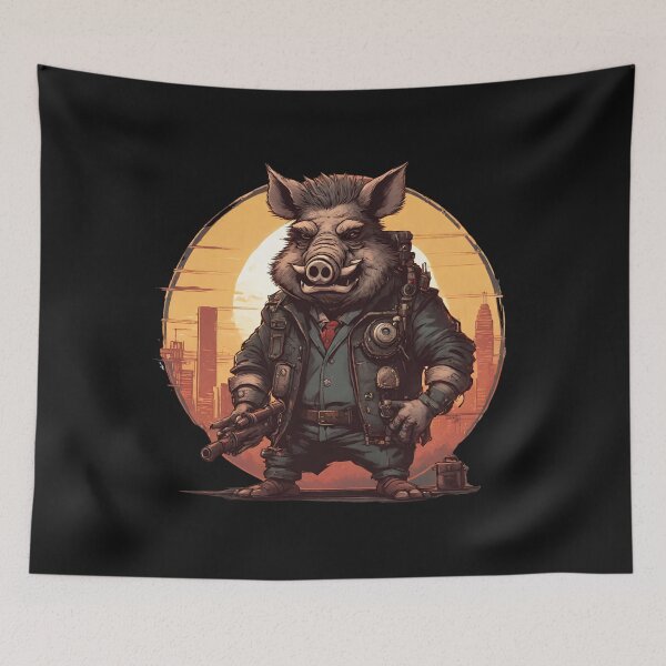 Item preview, Sheriff of the Wild City Cyberpank Atmosphere designed and sold by Aquillashop.