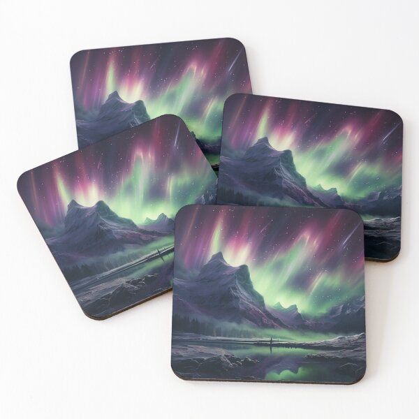 Item preview, Aurora Borealis Aurora Nothern Lights Winter Scene designed and sold by OliveAndSnow.