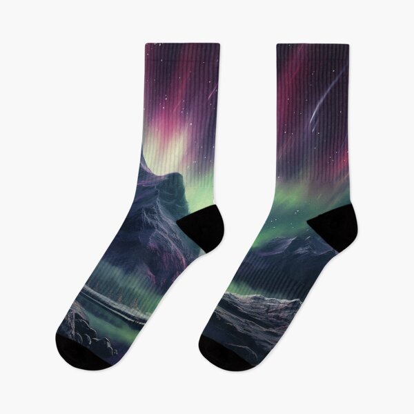 Item preview, Aurora Borealis Aurora Nothern Lights Winter Scene designed and sold by OliveAndSnow.
