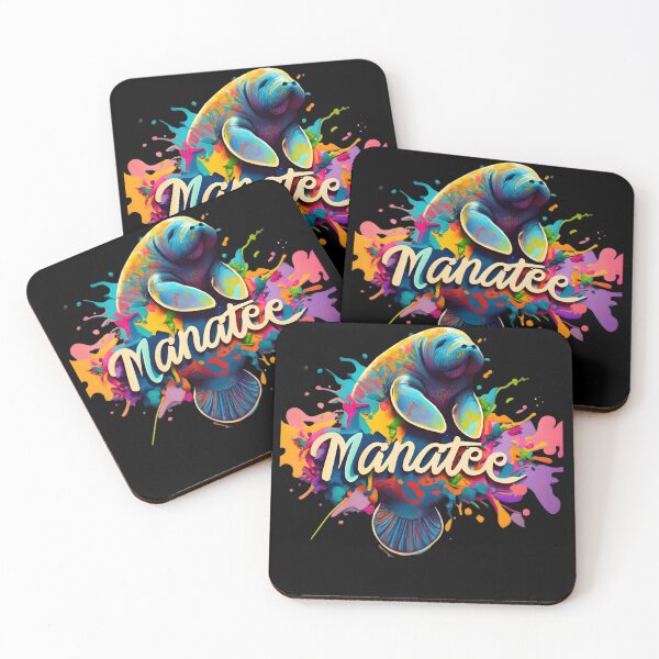Item preview, Aquatic Harmony - Watercolor Manatee design designed and sold by SandbarTees.