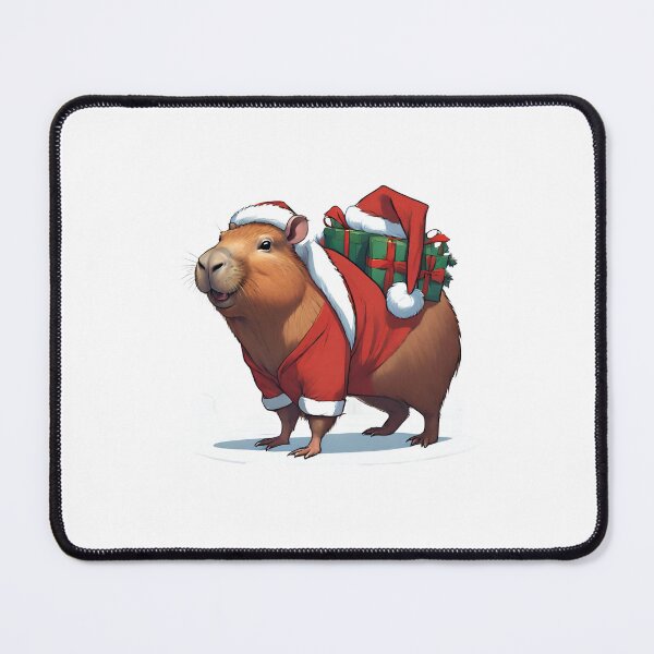 Item preview, Capybara dressed as a festive Santa designed and sold by ExtraSilver.