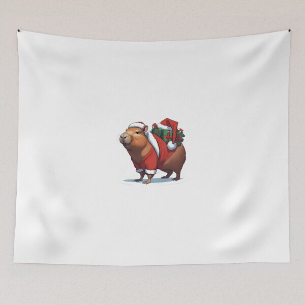 Item preview, Capybara dressed as a festive Santa designed and sold by ExtraSilver.