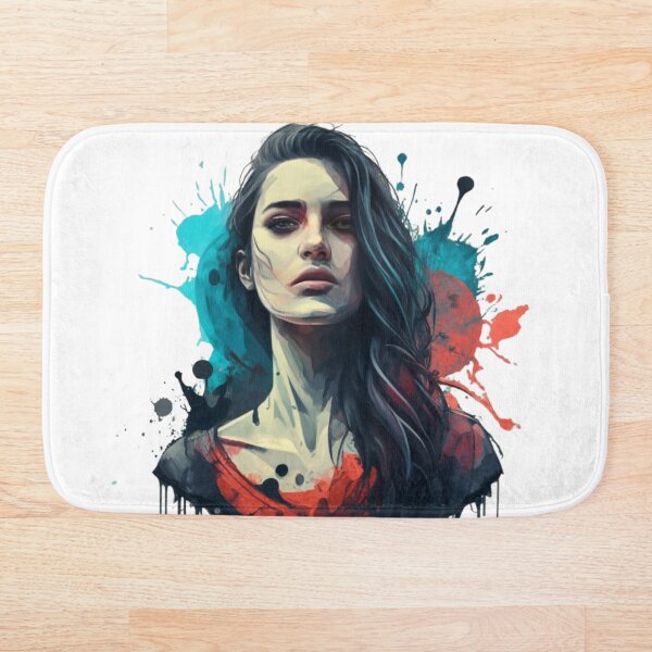 Item preview, Mujer rebelde pintada acuarela splash no.4 designed and sold by QvDesigns.
