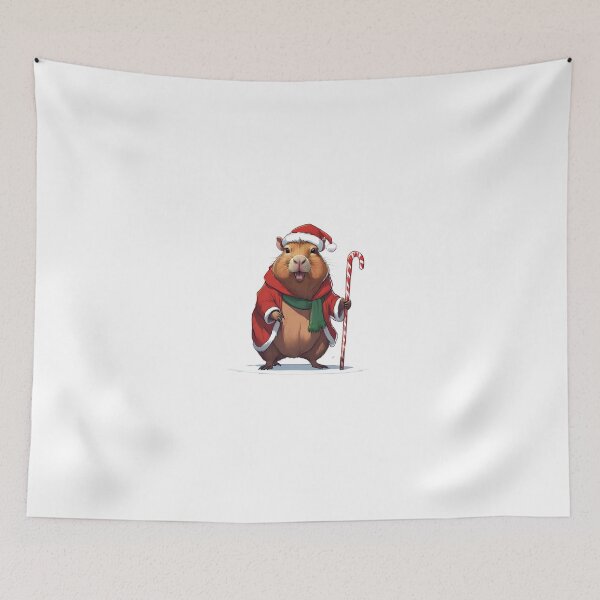 Item preview, Capybara dressed as a festive Santa designed and sold by ExtraSilver.