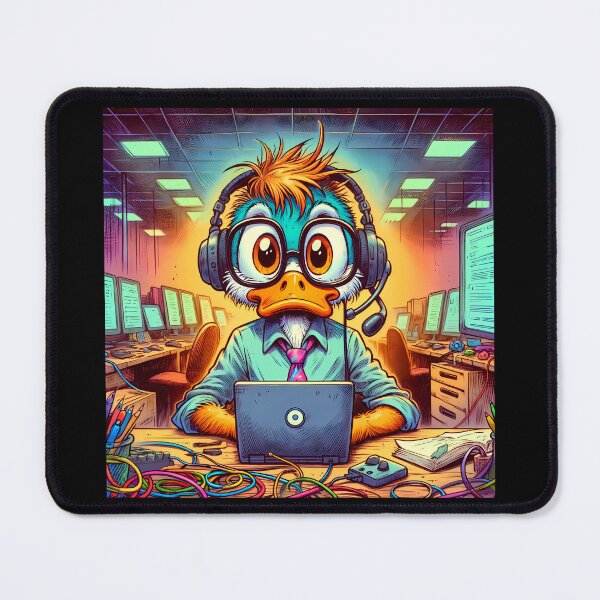 Item preview, Techie Duck – The IT Support Whiz designed and sold by slothsandducks.