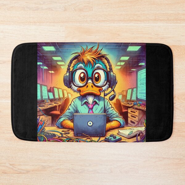 Item preview, Techie Duck – The IT Support Whiz designed and sold by slothsandducks.