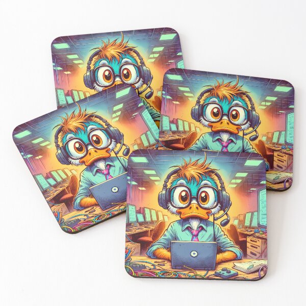 Item preview, Techie Duck – The IT Support Whiz designed and sold by slothsandducks.