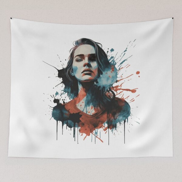 Item preview, Painted rebel woman watercolor splash no.6 designed and sold by QvDesigns.