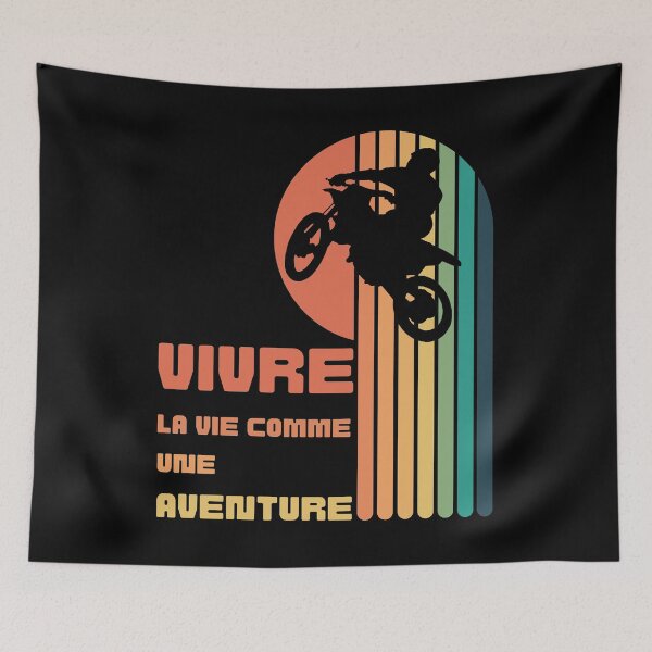 Item preview, Living Life As An Adventure - Moto Cross Adventure Sport designed and sold by Grafixfun.