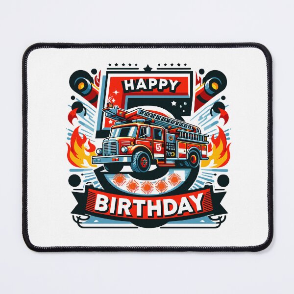 Item preview, Firefighter's Bravery 5th Birthday Bash designed and sold by Jurady.