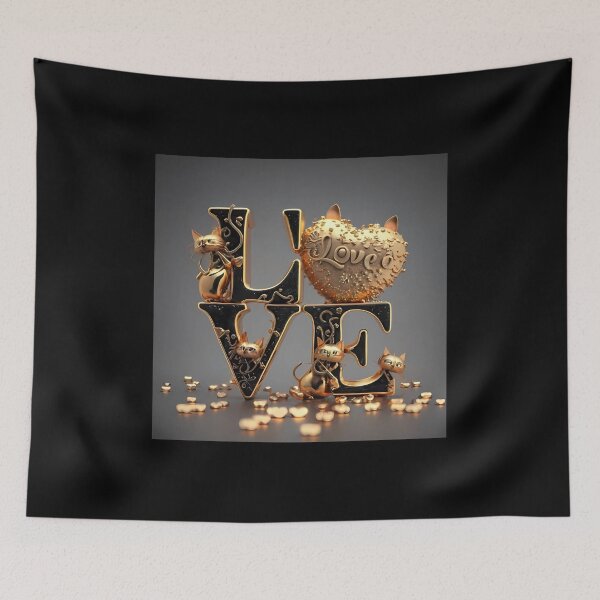 Item preview, LOVE GOLDEN CATS designed and sold by Neverlandgr.