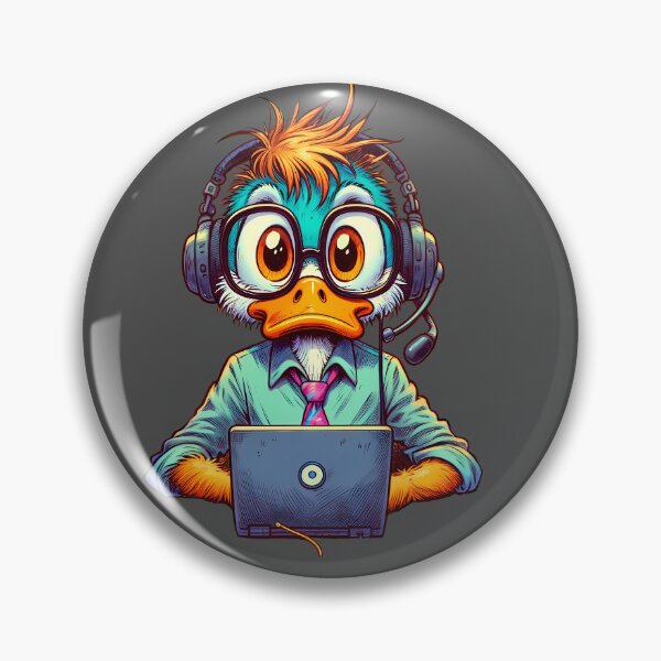 Item preview, Techie Duck – The IT Support Whiz designed and sold by slothsandducks.