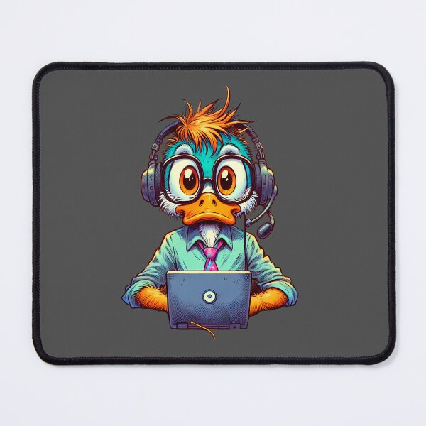Item preview, Techie Duck – The IT Support Whiz designed and sold by slothsandducks.