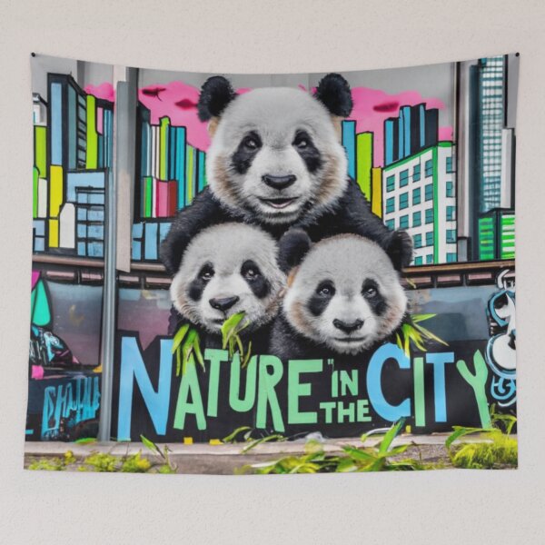Item preview, Panda Stencil Graffiti designed and sold by Bomax121.
