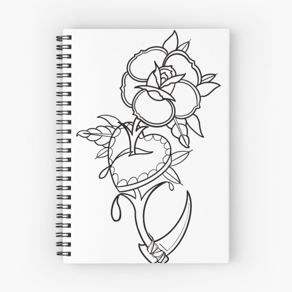 Item preview, Traditional black reaper rose flash designed and sold by ReaperRoseCo.