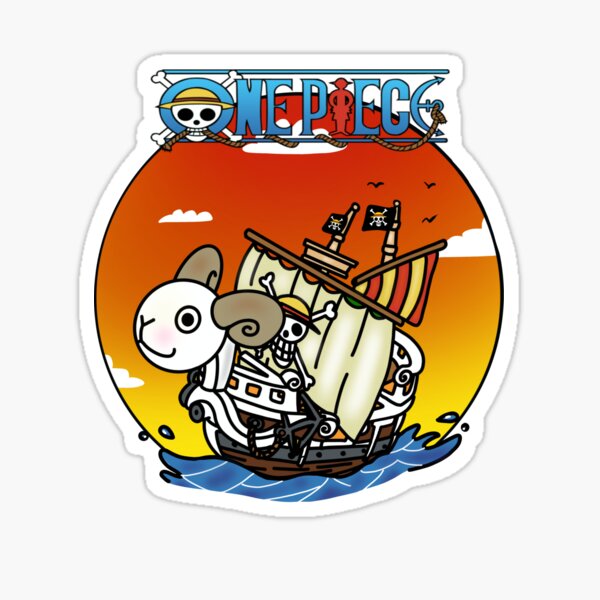 One Piece Going Merry Sticker for Sale by Dotsonart