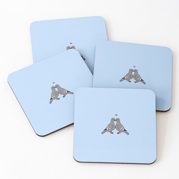 Item preview, Pigeons Kiss | Valentine's Day designed and sold by EMMonovi.