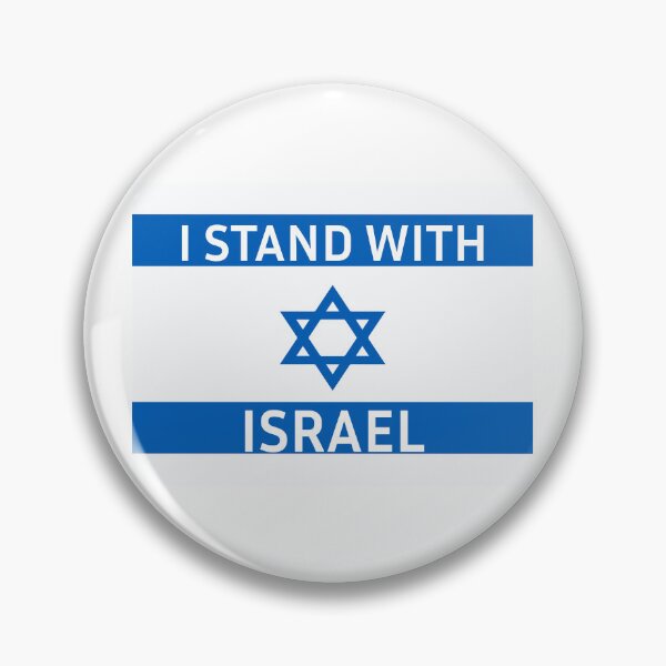 Item preview, I stand with Israel and flag in blue and white designed and sold by yul4ik80.
