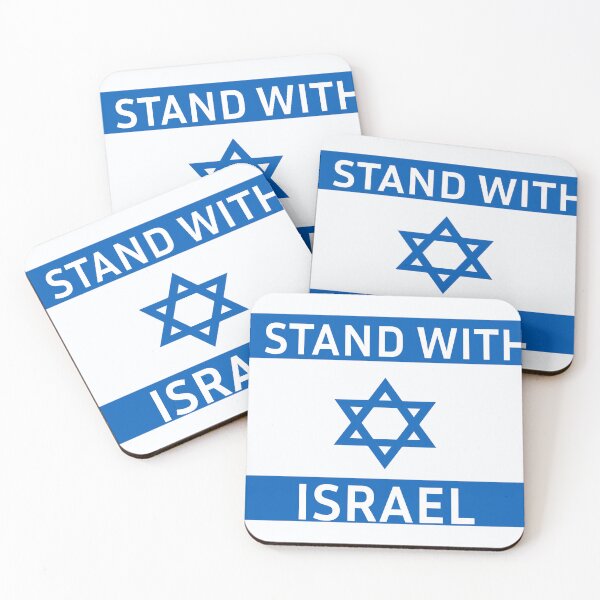 Item preview, I stand with Israel and flag in blue and white designed and sold by yul4ik80.