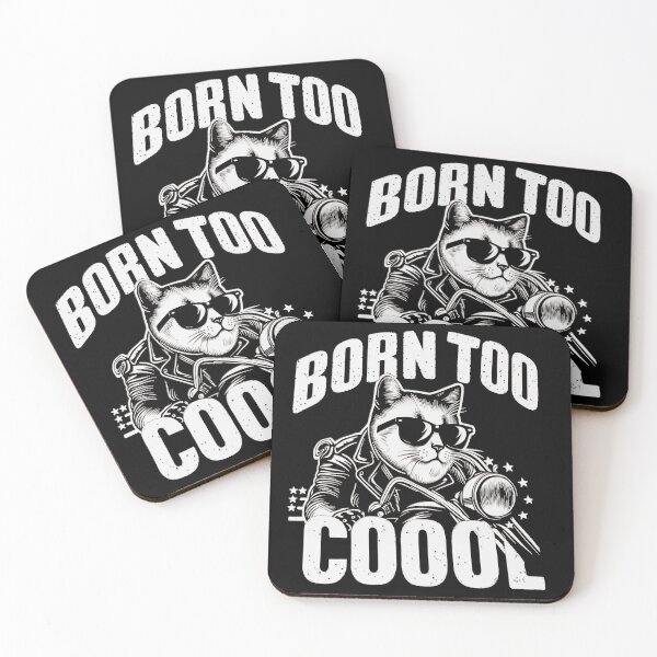 Item preview, cool cat on a bike designed and sold by funnycatartist.