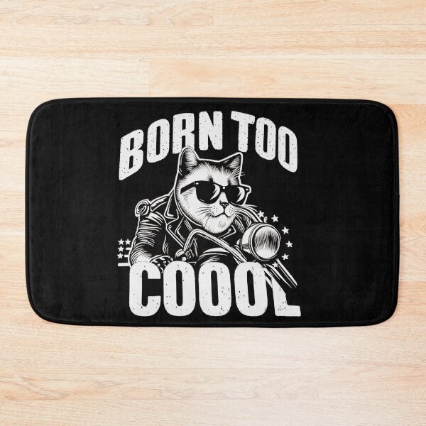 Item preview, cool cat on a bike designed and sold by funnycatartist.