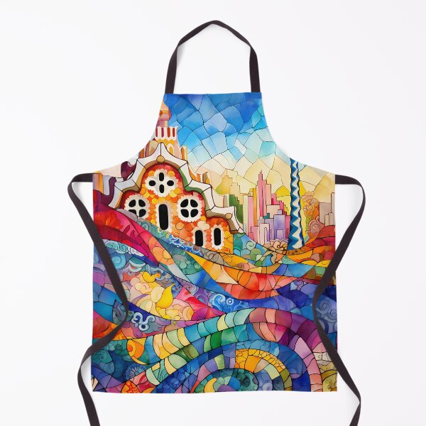 Item preview, Barcelona Gaudi Park Guell trencadis Mosaic art designed and sold by LolioGifts.