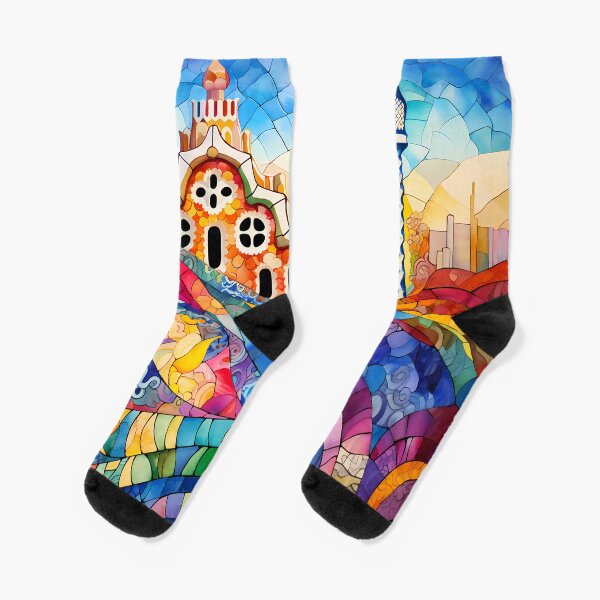 Item preview, Barcelona Gaudi Park Guell trencadis Mosaic art designed and sold by LolioGifts.