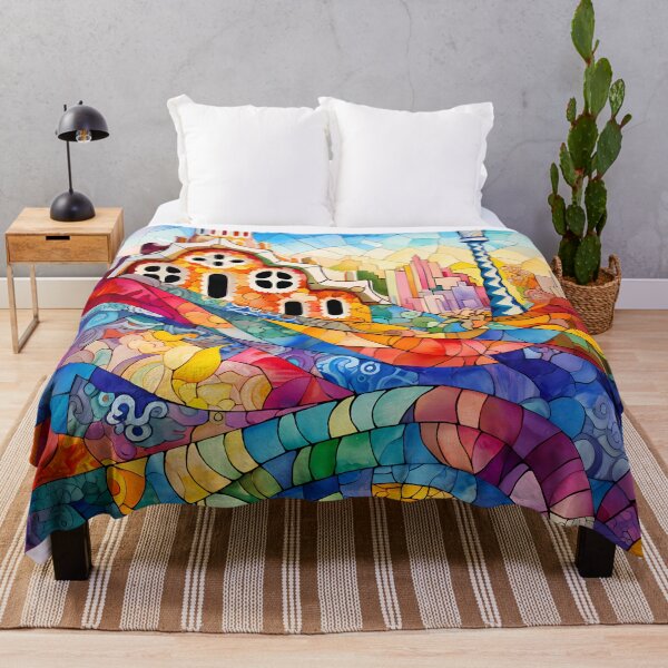 Item preview, Barcelona Gaudi Park Guell trencadis Mosaic art designed and sold by LolioGifts.