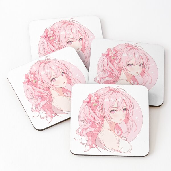 Item preview, Pink Anime Girl designed and sold by ZenZukoArt.
