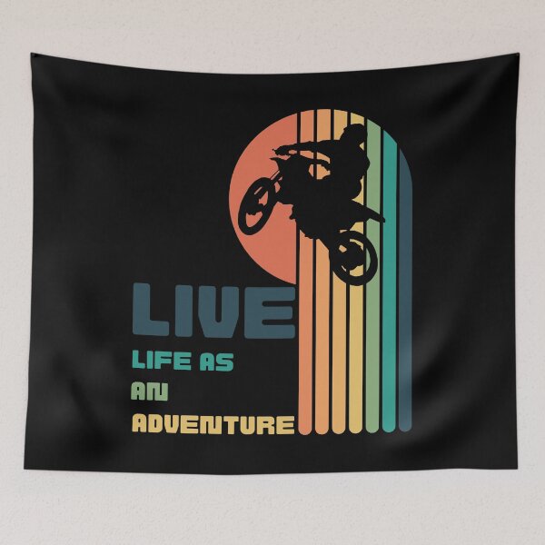 Item preview, Living Life As An Adventure - Moto Cross Adventure Sport designed and sold by Grafixfun.