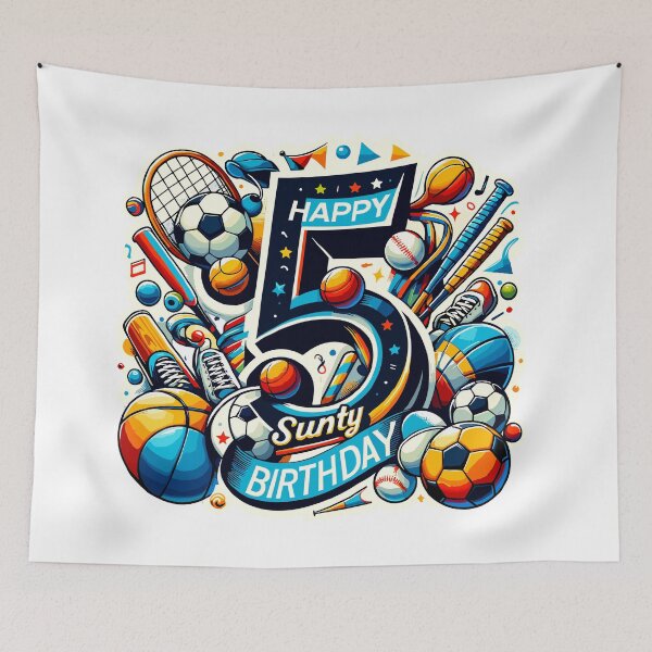 Item preview, Athletic Playtime 5th Birthday Bash designed and sold by Jurady.