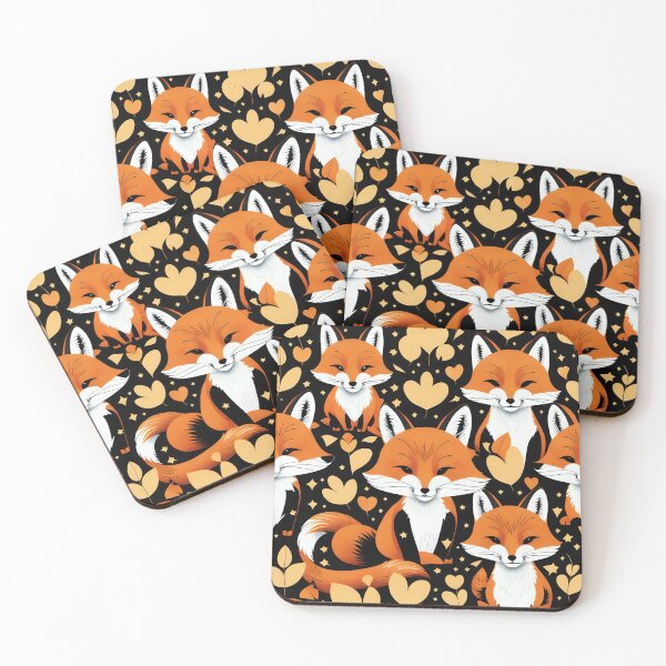 Item preview, Sneaky foxes designed and sold by HappyCuteness.