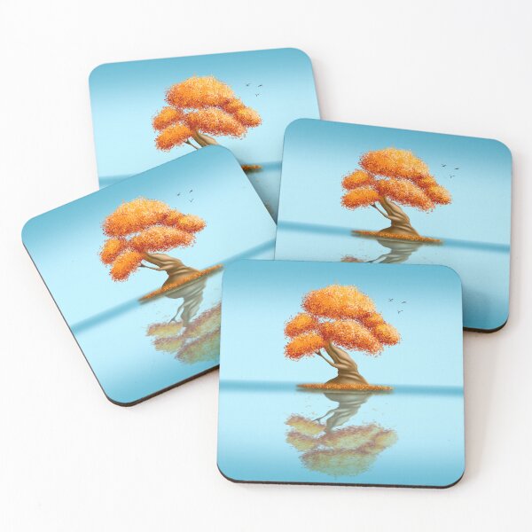 Item preview, Autumn Tree by the Lake - Fall colors designed and sold by LJArtworkDesign.