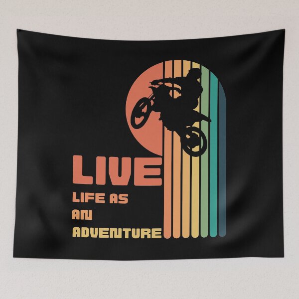 Item preview, Living Life As An Adventure - Moto Cross Adventure Sport designed and sold by Grafixfun.