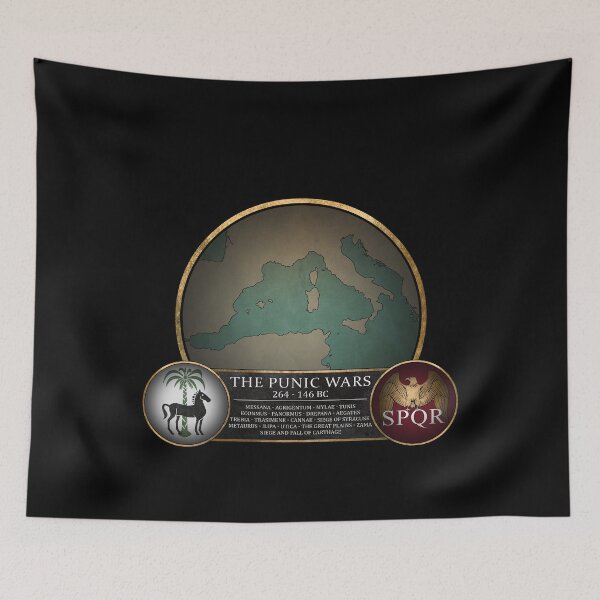 Item preview, The Punic Wars - Battles of the Three Punic Wars - Rome vs Carthage - Ancient History designed and sold by Agema Apparel.