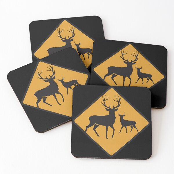 Item preview, Deer Warning Road Sign designed and sold by FlexYourMind.
